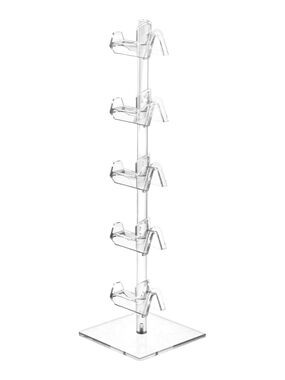 Clear 5-Tier Acrylic Storage Stand For Glasses & Sunglasses - Home Organization